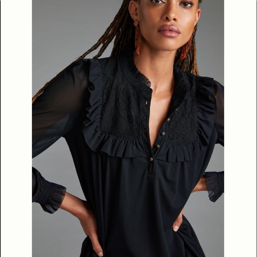Ruffeled Lace Top